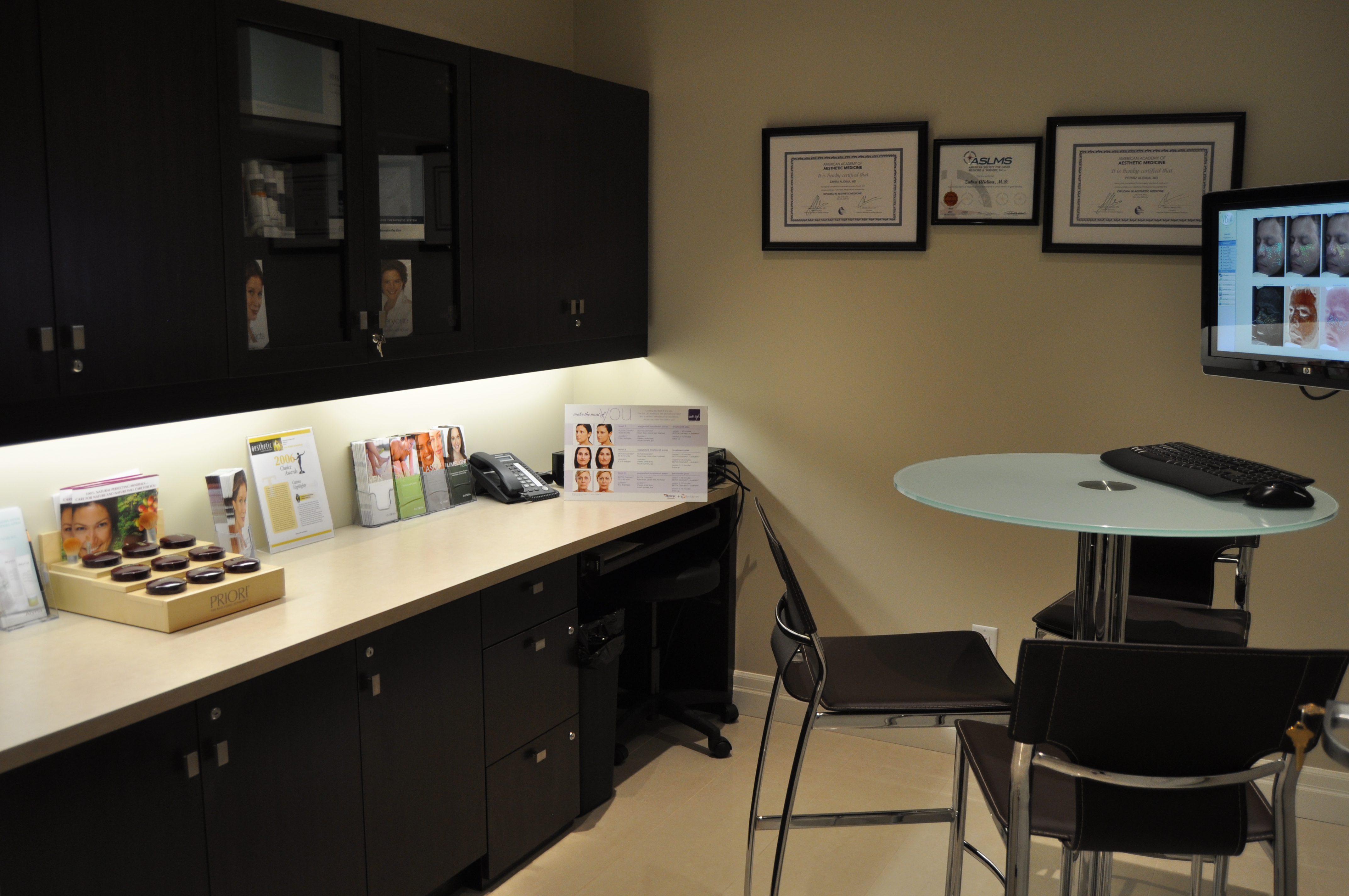 Skin Consultation Room at DermaSpa Ajax Pickering Clinic